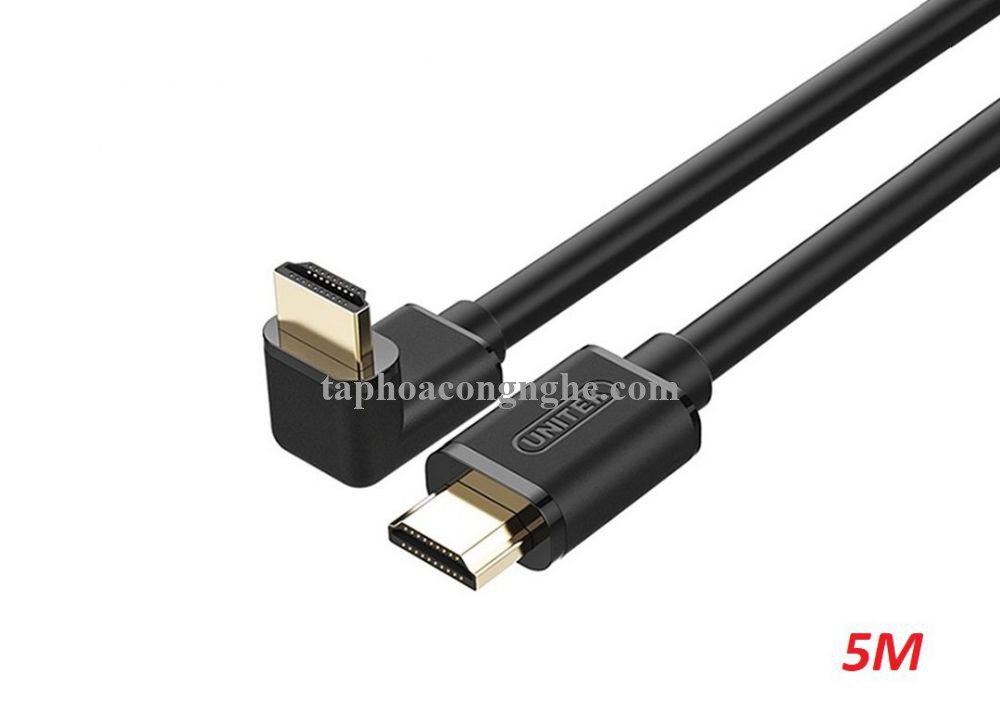 Unitek 29059 Y-C1010 1.4 5M Màu Đen Một Đầu Vuông Góc 90 Độ Cáp Hdmi 30029059